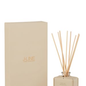 J-Line geurstokjes – Suit & Tie – leder – beige – 100ml