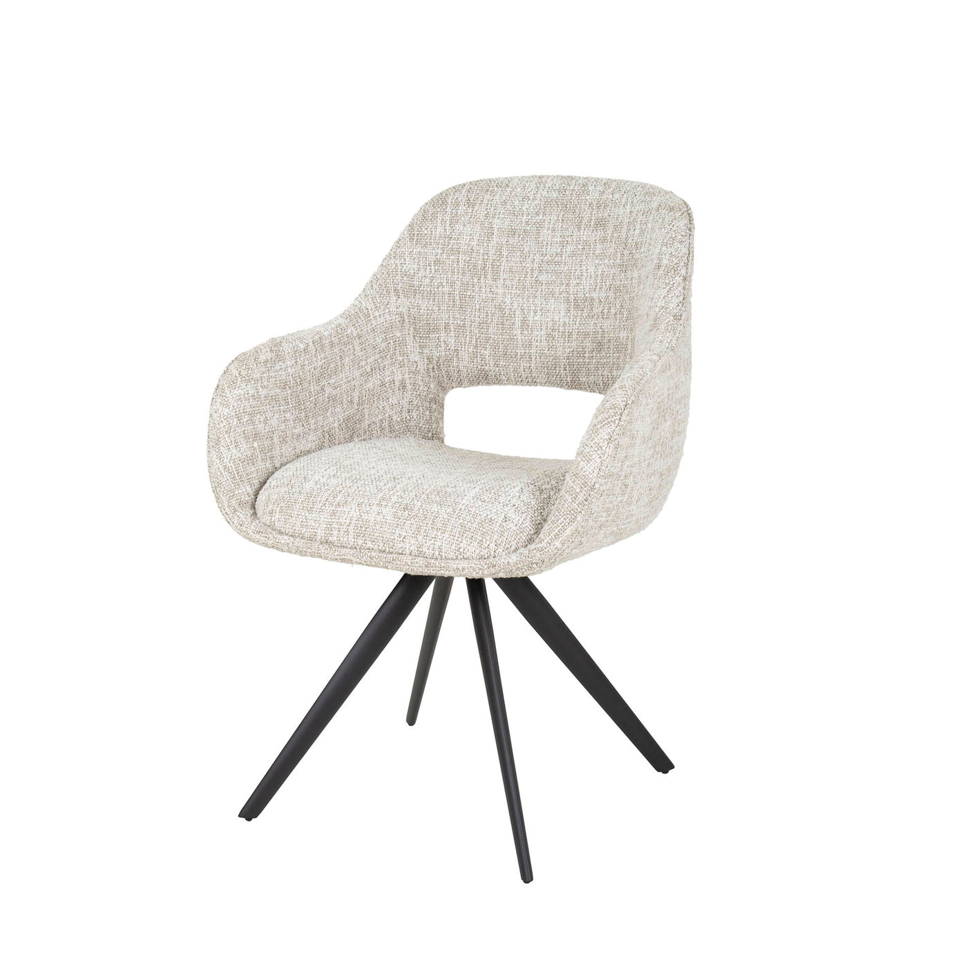 Giga Meubel Eetkamerstoel Spring Eagle - Off-White - Draaibaar - Set v