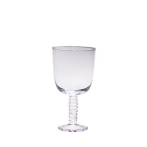 Hübsch rode wijnglas Clink – kristal – ø9xh17cm Hübsch rode wijnglas Clink – kristal – ø9xh17cm