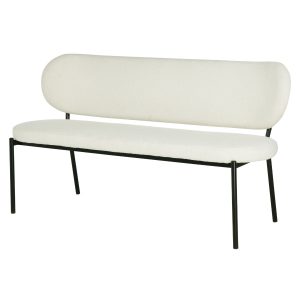 Giga Meubel Eetkamerbank Maddie – Stof – Beige – 160cm