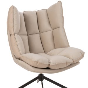 J-Line stoel Relax Kussen – textiel/metaal – beige J-Line stoel Relax Kussen – textiel/metaal – beige
