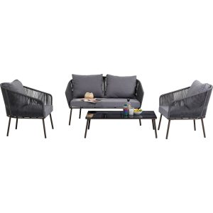 Kare Design Tuinmeubilair Elba 4-Zits grijs