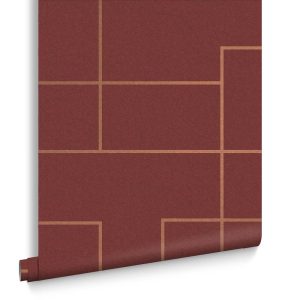 Graham & Brown Vliesbehang – Primo Alizarin – 10mx52cm