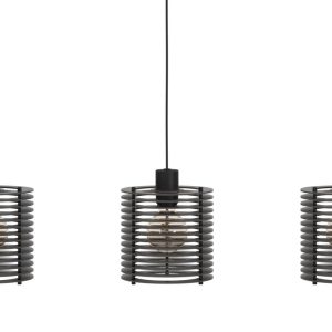 EGLO hanglamp Segovia – e27 – 88 cm – zwart – hout