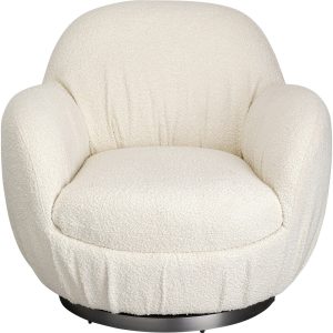 Kare Design Draaifauteuil Nube Boucle creme Kare Design Draaifauteuil Nube Boucle creme