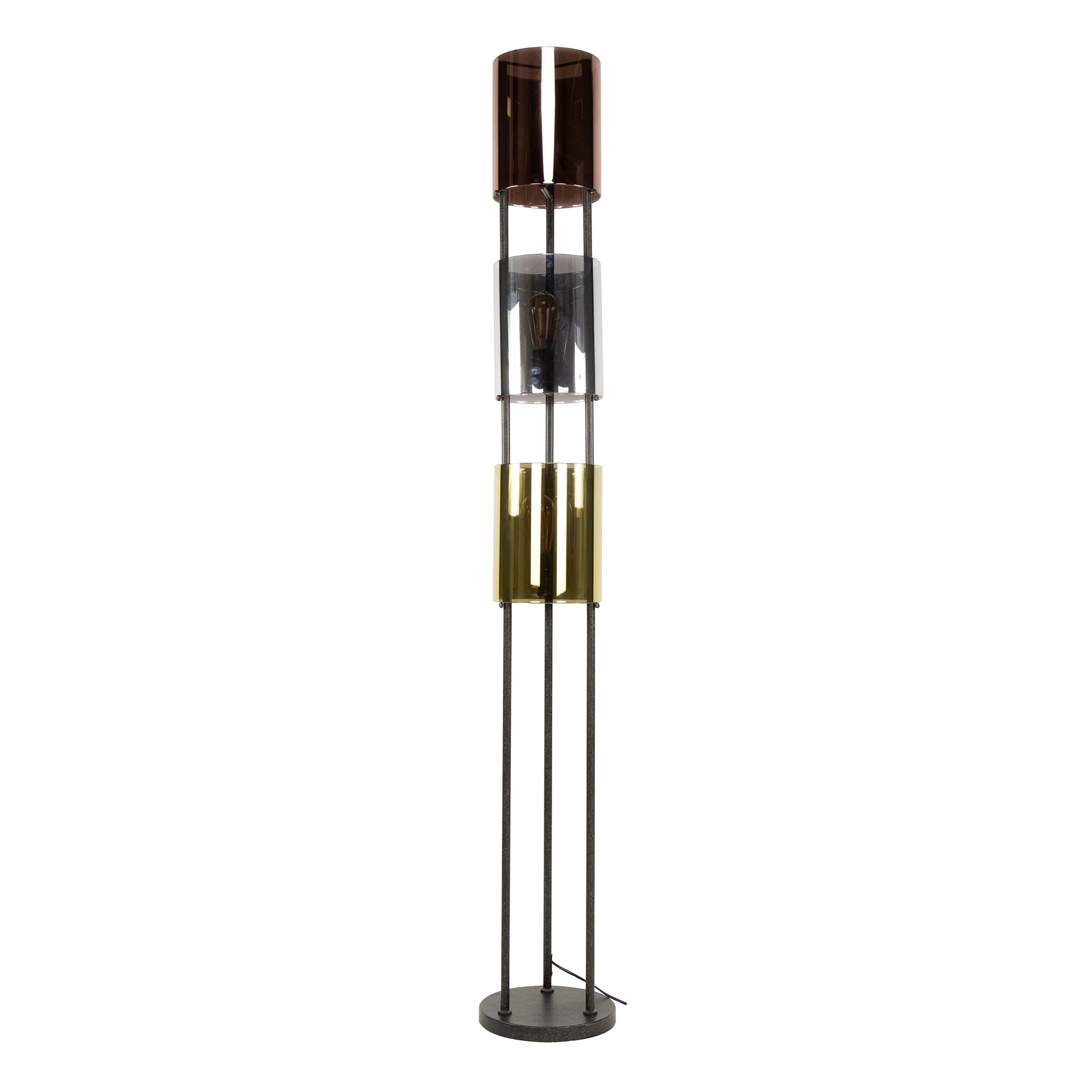 Hoyz Collection - Vloerlamp Lucente Tricolore 3-lichts - Artic Zwart
