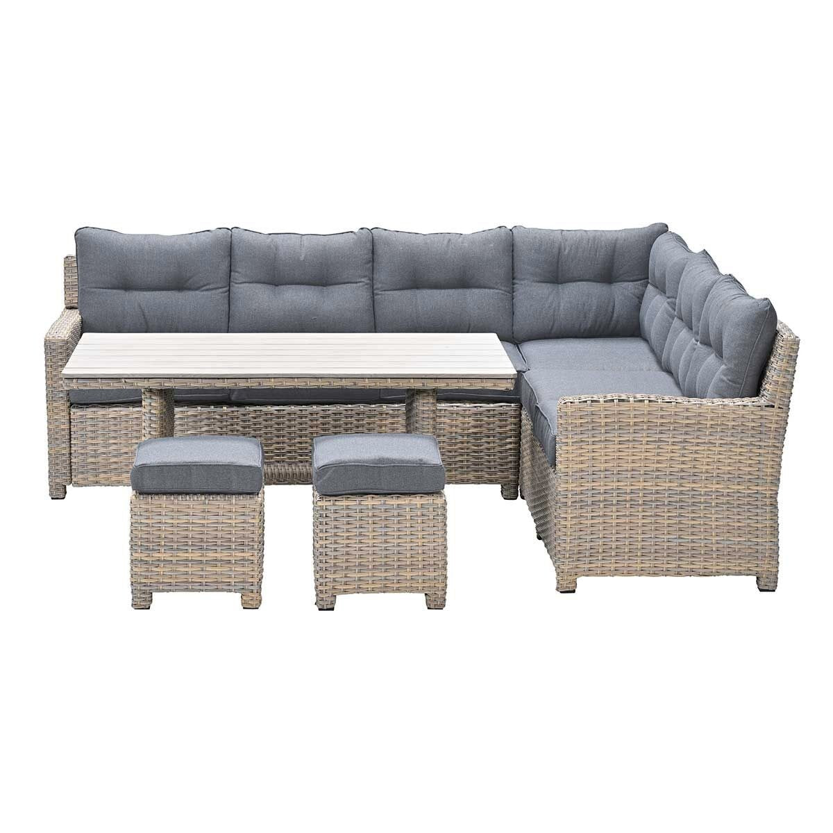 Garden Impressions Alaska lounge dining set 5-delig rechts - vintage w