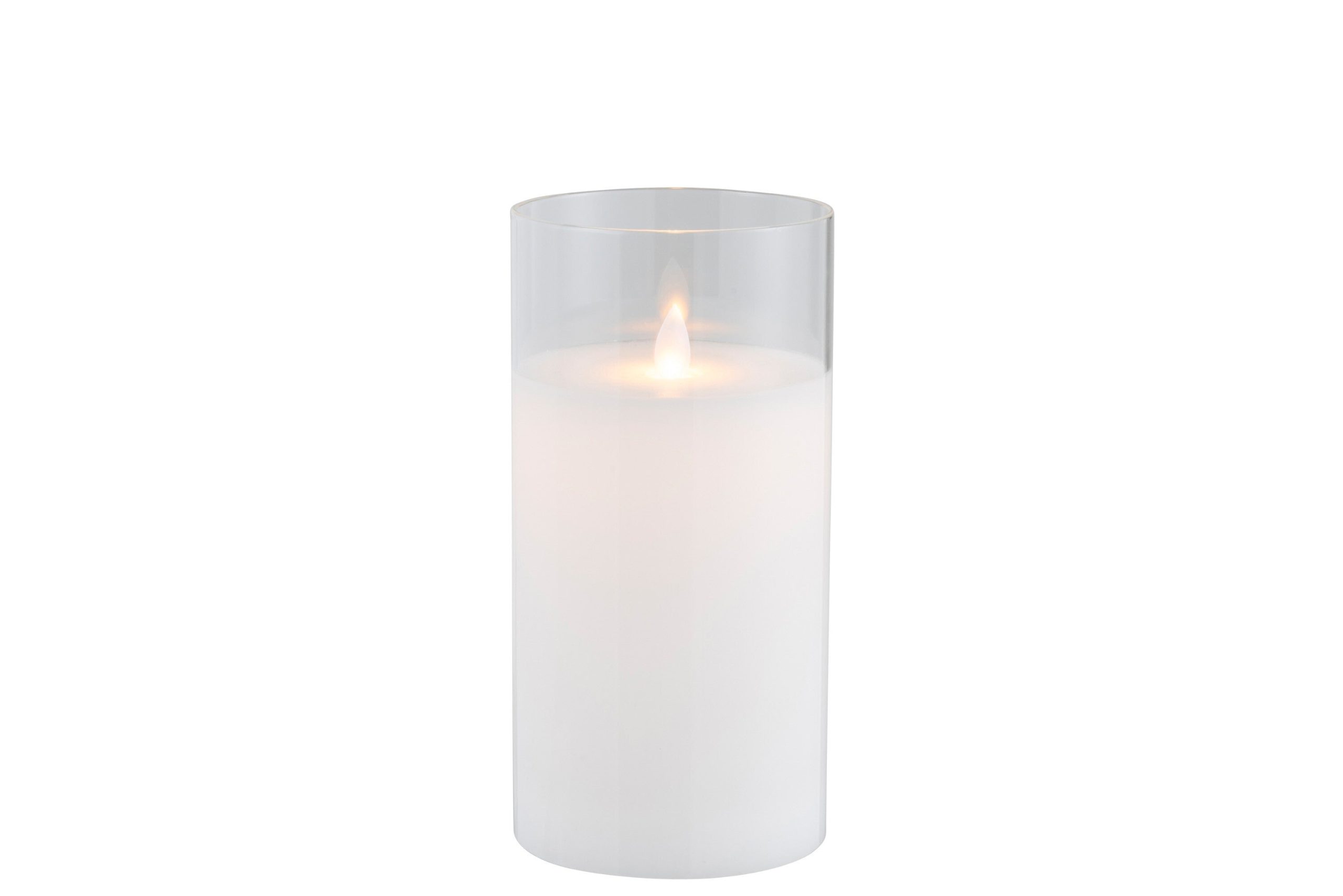 J-Line lamp Blinkend - glas - transparant - medium - LED lichtjes