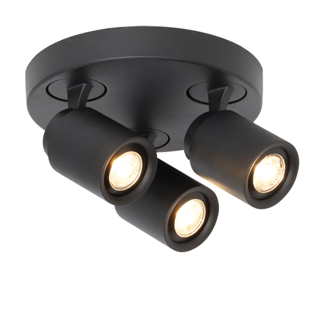 Freelight spot Razza - 3 lichts - 21 x 14 cm - zwart