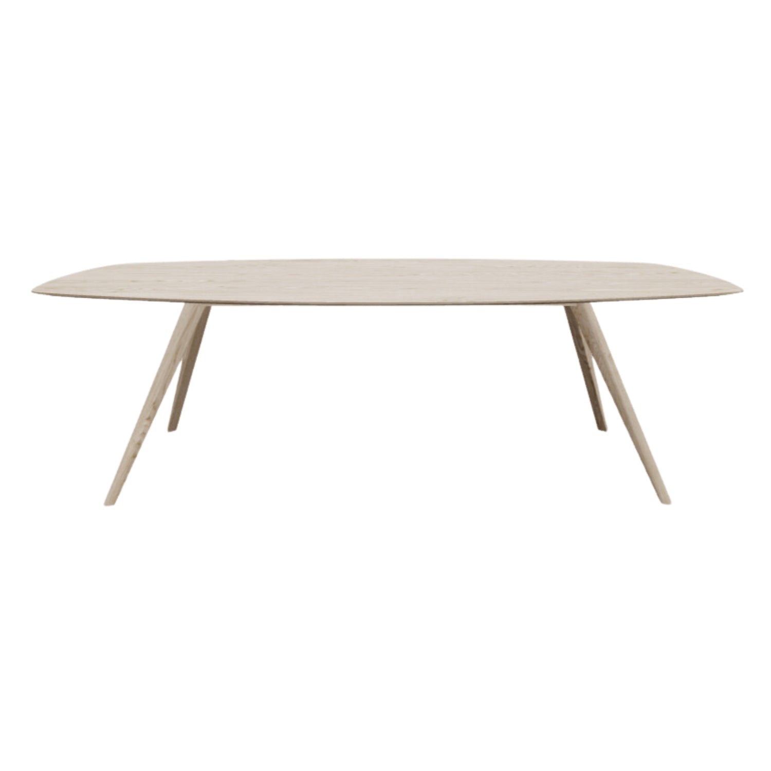HelloTable eettafel Novum 30 - semi ovaal - 240x110 cm - eiken white