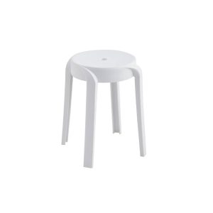 Home Deluxe | Kruk NIVO – Wit, set van 8 | Stapelbaar